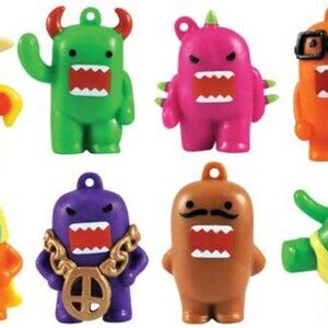 DOMO KUN FIGURINES 14 PCS 1 INCH COLORFUL NEON FIGURINES